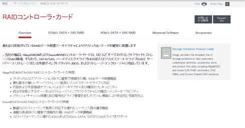 RAIDコントローラ・カード