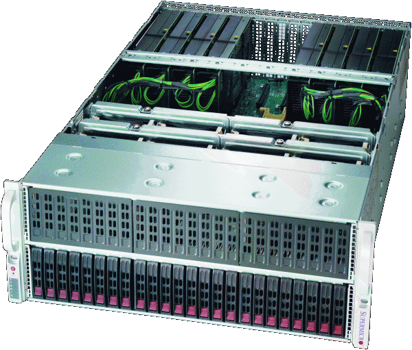 【4U / GPU 8基搭載モデル】 SolutionServer HPC-30222P64-A424WTARB-K80