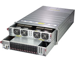 【4U / Tesla V100 NVLink対応GPU (Volta) 8基搭載】SolutionHPC 30222P64-SD416WTA8RB