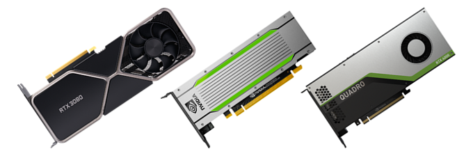 GeForce RTX 3080, T4,Quadro RTX