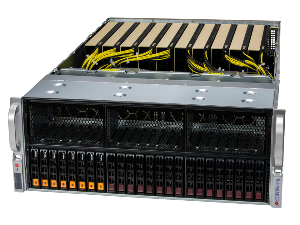 Intel Xeon(Sapphire Rapids-SP) /H100 (PCIe) 8基搭載 4Uサーバー【GST4200-8 Gen2】