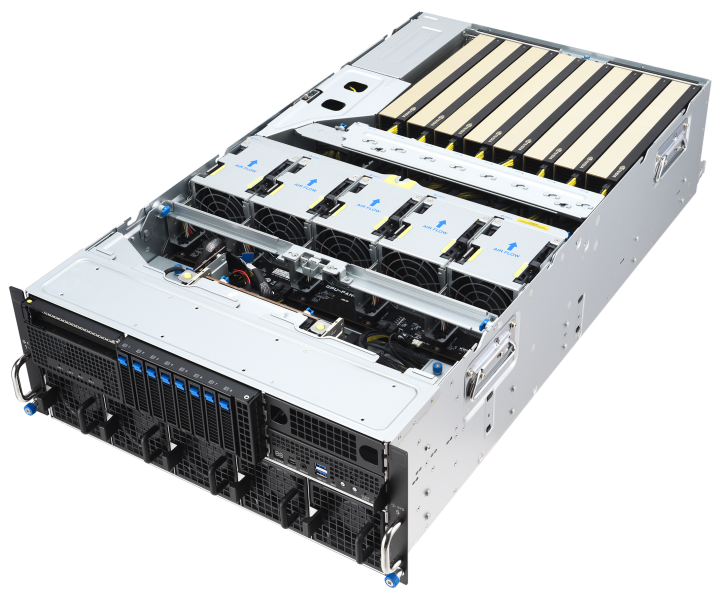 H200 NVL, RTX PRO 6000 Blackwell Server Edition 8基搭載 EPYC9005 2CPUサーバー【GSD4200-8】