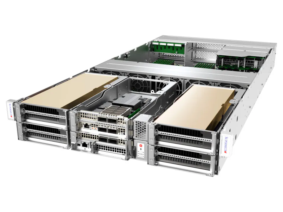 H200 NVL, RTX PRO 6000 Blackwell Server Edition 4基搭載 Xeon6(6700/6500) 1CPUサーバー【GST2100-4】