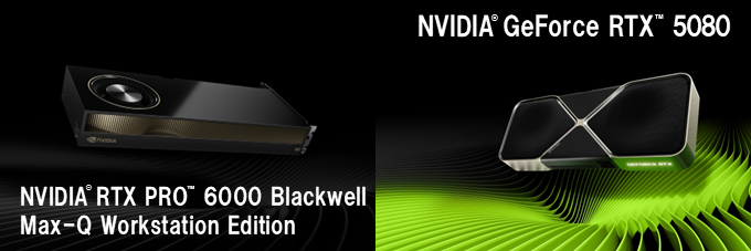 NVIDIA RTX PRO 6000 Blackwell Max-Q Workstation Edition, NVIDIA GeForce RTX 5080